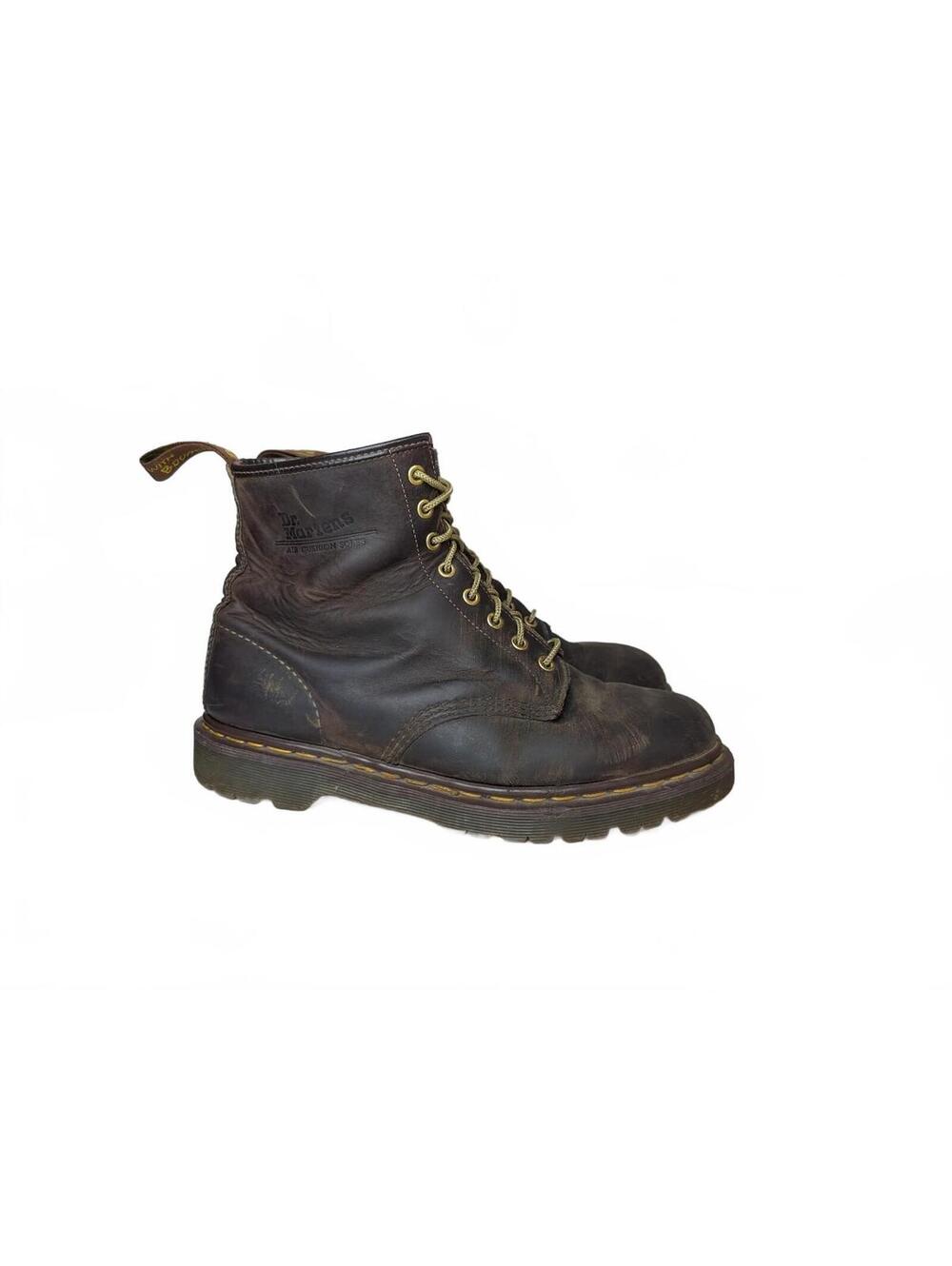 VTG 90's Dr. Martens 1460 Made in England Brown Leather Boots Size US 10
